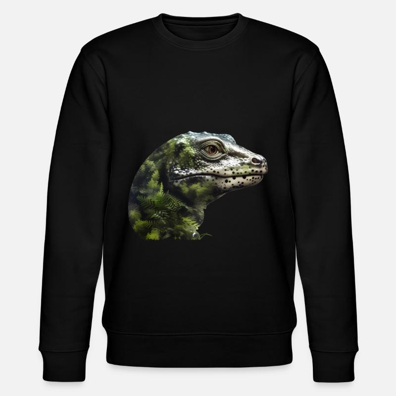 Salamander - Stanley/Stella Unisex Bio-Sweatshirt CHANGER  - Schwarz