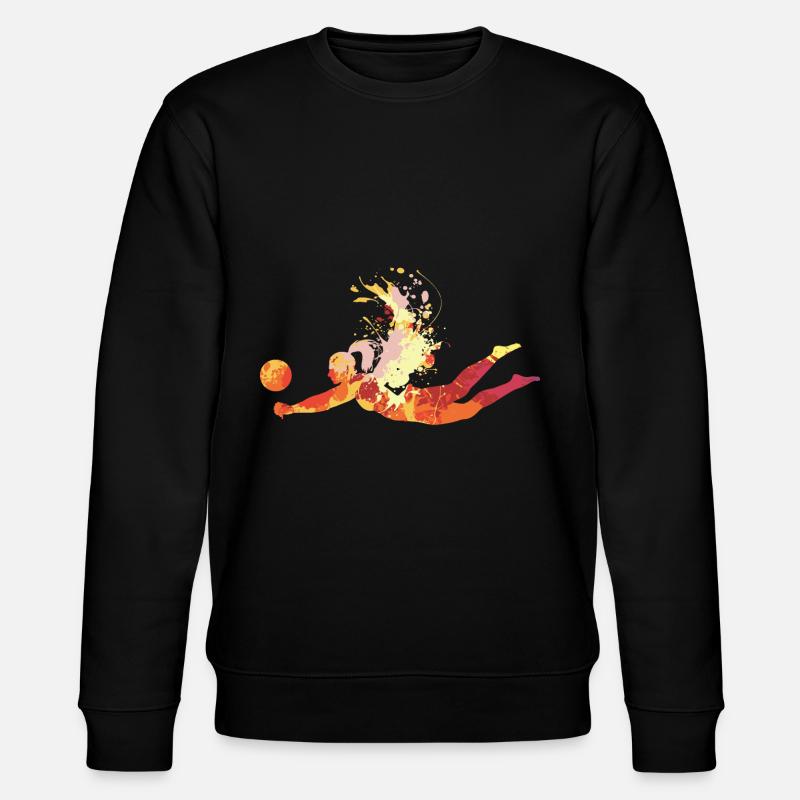Volleyball - Stanley/Stella Unisex Bio-Sweatshirt CHANGER  - Schwarz