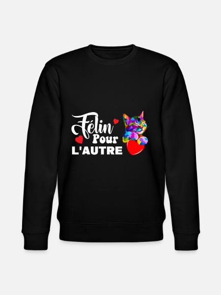 Félin pour l'autre - Sweat bio CHANGER Stanley/Stella Unisexe - noir