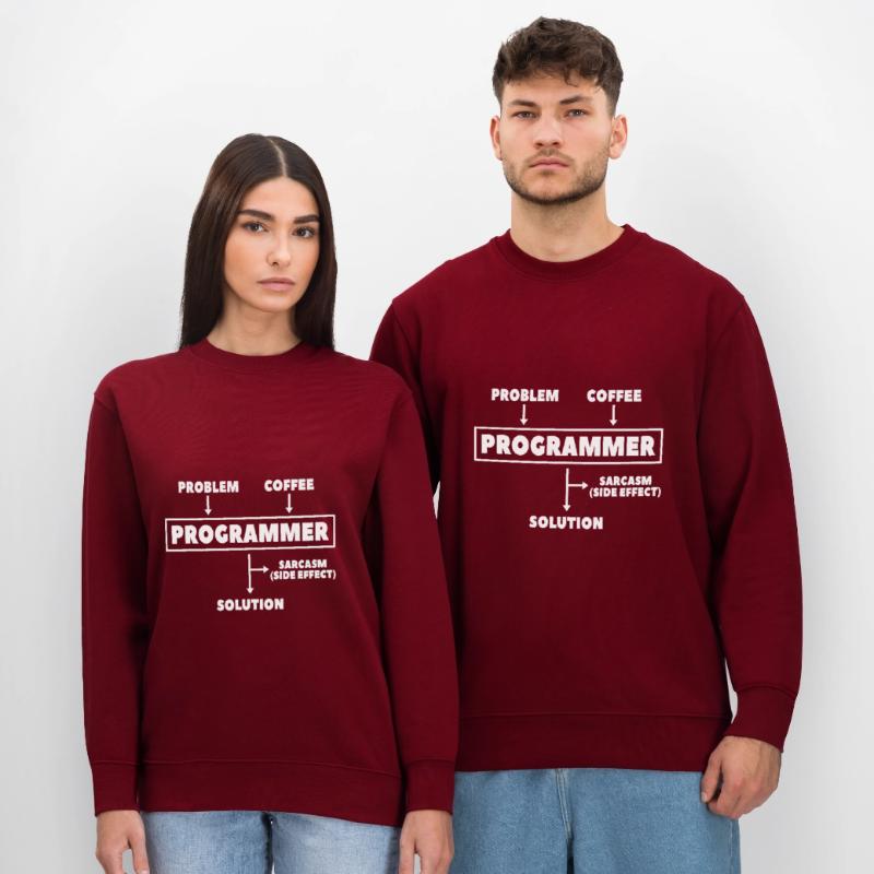 Coding Programmer Nerd Computer Science Coffee Stanley/Stella CHANGER Unisex Organic Sweatshirt