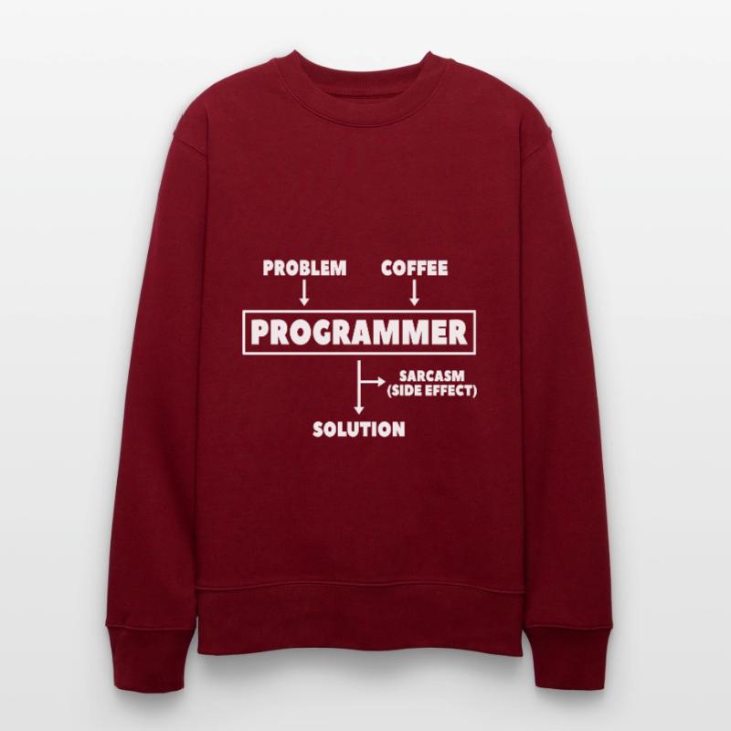 Coding Programmer Nerd Computer Science Coffee Stanley/Stella CHANGER Unisex Organic Sweatshirt