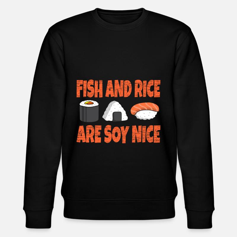 Sushi - Stanley/Stella Unisex Bio-Sweatshirt CHANGER  - Schwarz