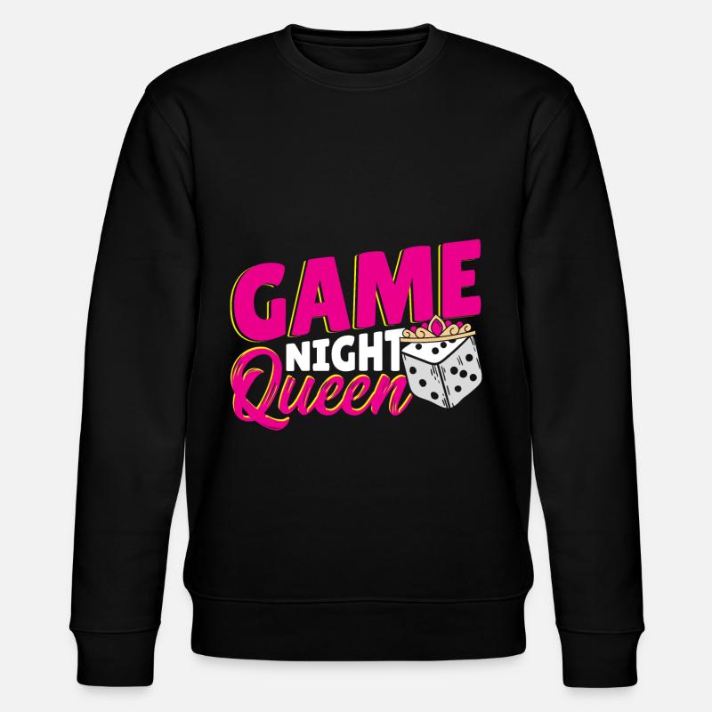 Brettspiele Spielbrett Geschenk - Stanley/Stella Unisex Bio-Sweatshirt CHANGER  - Schwarz