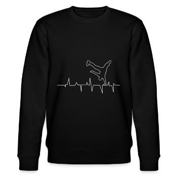 Hip Hop - Stanley/Stella Unisex Bio-Sweatshirt CHANGER  - Schwarz - Vorne - Nik (191cm) & Marisol (170cm)