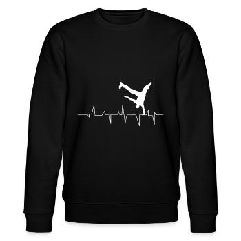 Hip Hop - Stanley/Stella Unisex Bio-Sweatshirt CHANGER  - Schwarz - Vorne - Nik (191cm) & Marisol (170cm)