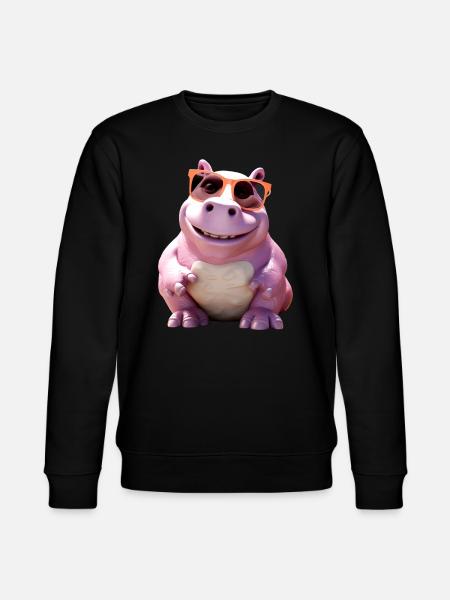 Hippopotamus Hippopotamus Hippopotamus Hippop - Stanley/Stella CHANGER Unisex Organic Sweatshirt - black