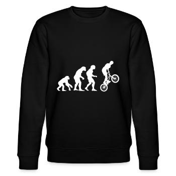 Evolution - BMX - Sweat bio CHANGER Stanley/Stella Unisexe - noir - Devant - Nik (191cm) & Marisol (170cm)