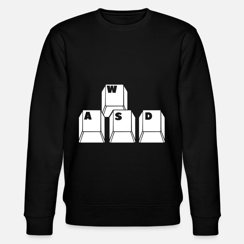 Play the keyboard - Stanley/Stella CHANGER Unisex Organic Sweatshirt - black