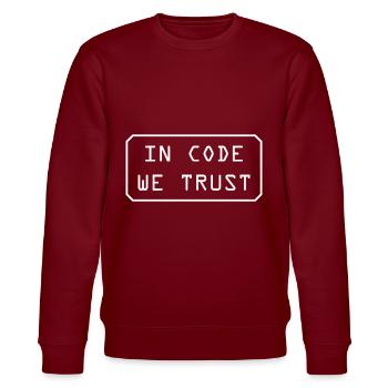 IT engineer software - Stanley/Stella CHANGER Unisex Organic Sweatshirt - burgundy - Front - Nik (191cm) & Marisol (170cm)