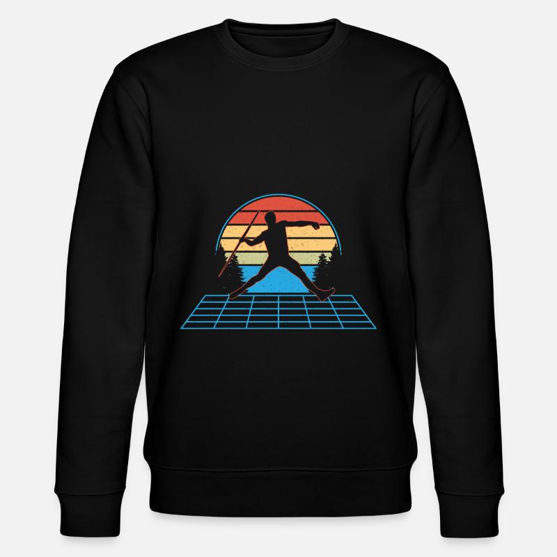 Javelin Throwing Javelin Throwing Gift - Stanley/Stella CHANGER Unisex Organic Sweatshirt - black