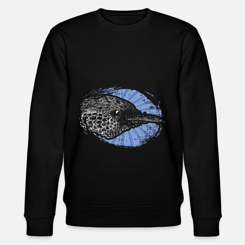 Vogel Ornithologe - Stanley/Stella Unisex Bio-Sweatshirt CHANGER  - Schwarz