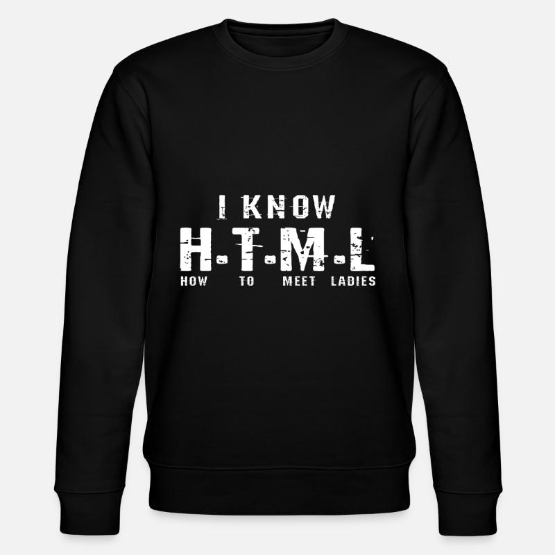 HTML Programmierer - Stanley/Stella Unisex Bio-Sweatshirt CHANGER  - Schwarz