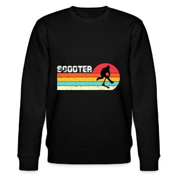 Freestyle Roller - Stanley/Stella Unisex Bio-Sweatshirt CHANGER  - Schwarz - Vorne - Nik (191cm) & Marisol (170cm)