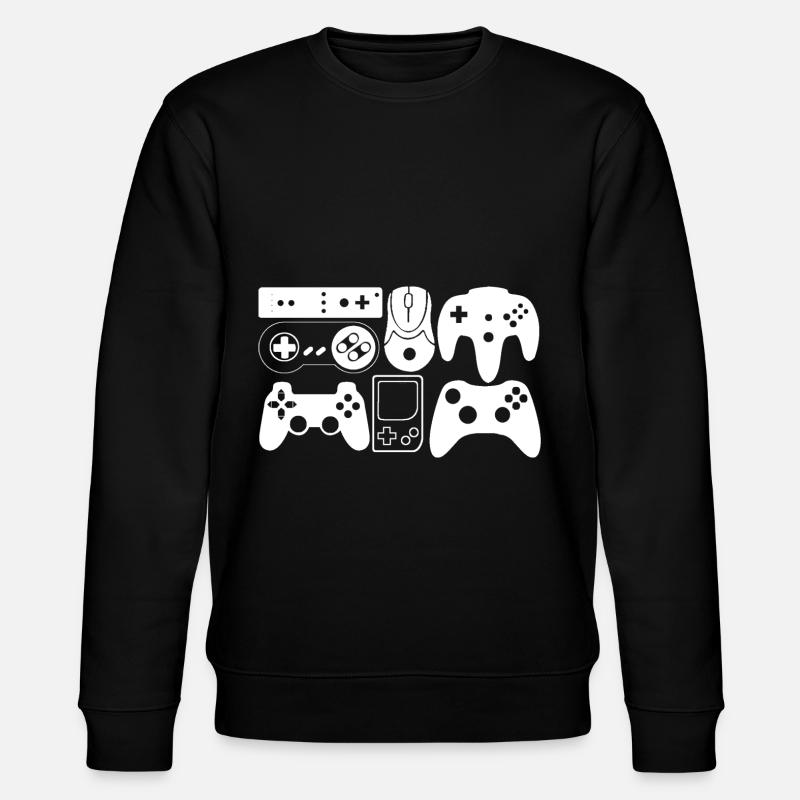 Controller gaming - Stanley/Stella CHANGER Unisex Organic Sweatshirt - black