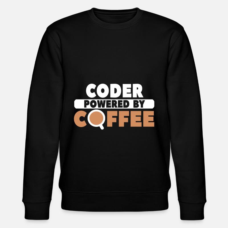 Coder Coffee - Stanley/Stella CHANGER Unisex Organic Sweatshirt - black