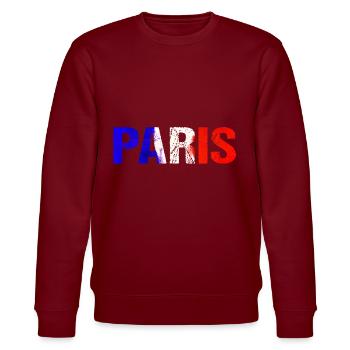 Drapeau Paris France - Sweat bio CHANGER Stanley/Stella Unisexe - bordeaux - Devant - Nik (191cm) & Marisol (170cm)