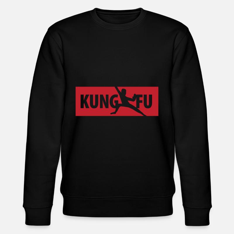 Kung Fu - Stanley/Stella Unisex Bio-Sweatshirt CHANGER  - Schwarz