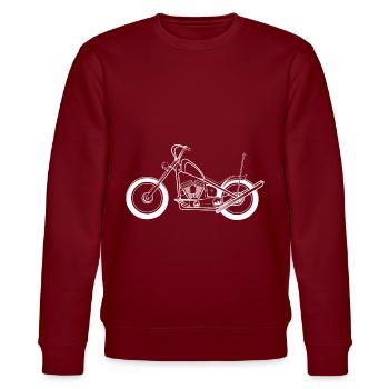 Chopper - Stanley/Stella Unisex Bio-Sweatshirt CHANGER  - Burgunderrot - Vorne - Nik (191cm) & Marisol (170cm)