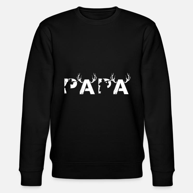Jäger Papa - Stanley/Stella Unisex Bio-Sweatshirt CHANGER  - Schwarz