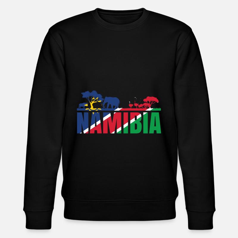Namibia Afrika Shirt Geschenkidee - Stanley/Stella Unisex Bio-Sweatshirt CHANGER  - Schwarz