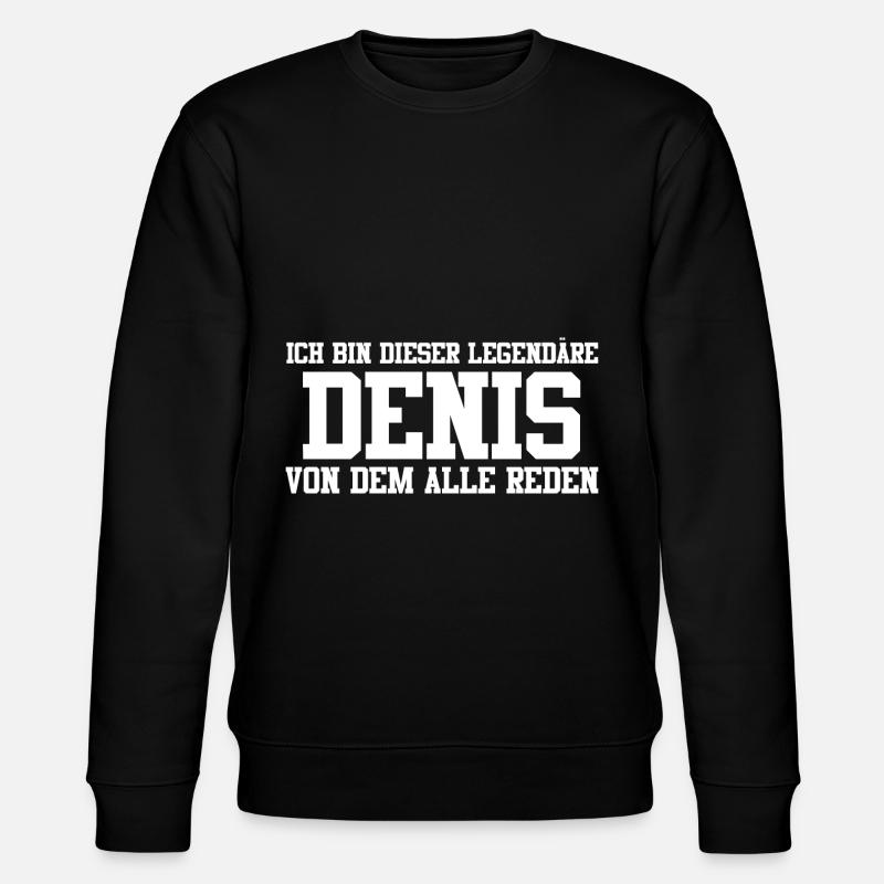 Denis Name Design - Stanley/Stella Unisex Bio-Sweatshirt CHANGER  - Schwarz