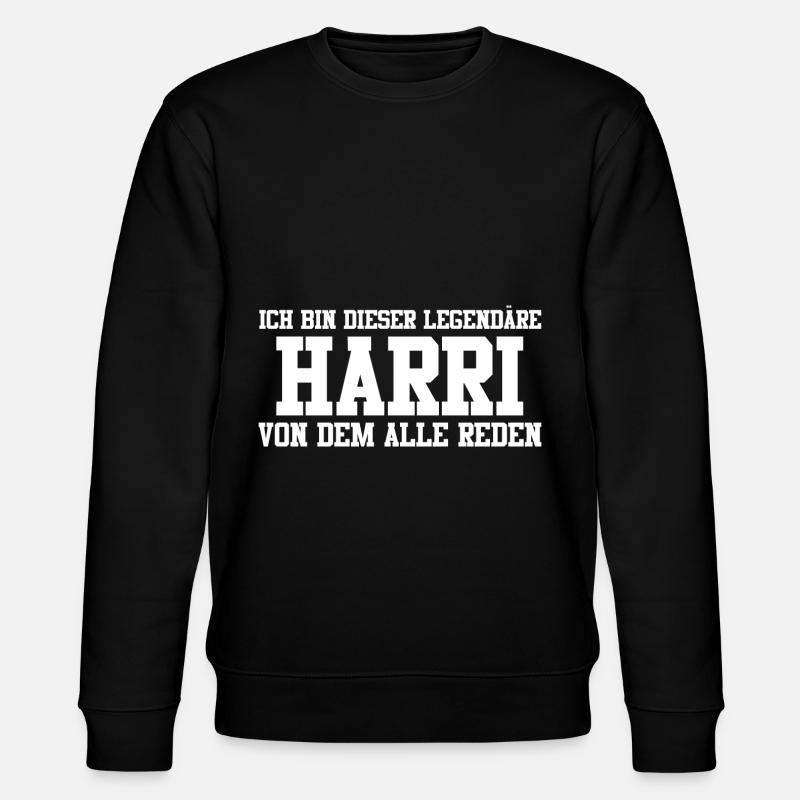 Harri Name Design - Stanley/Stella Unisex Bio-Sweatshirt CHANGER  - Schwarz