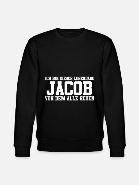 Jacob Name Design - Stanley/Stella Unisex Bio-Sweatshirt CHANGER - Schwarz