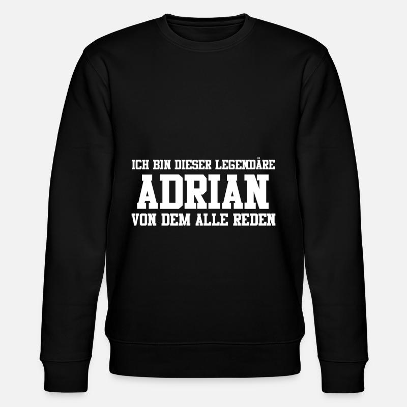 Adrian Name Design - Stanley/Stella Unisex Bio-Sweatshirt CHANGER  - Schwarz