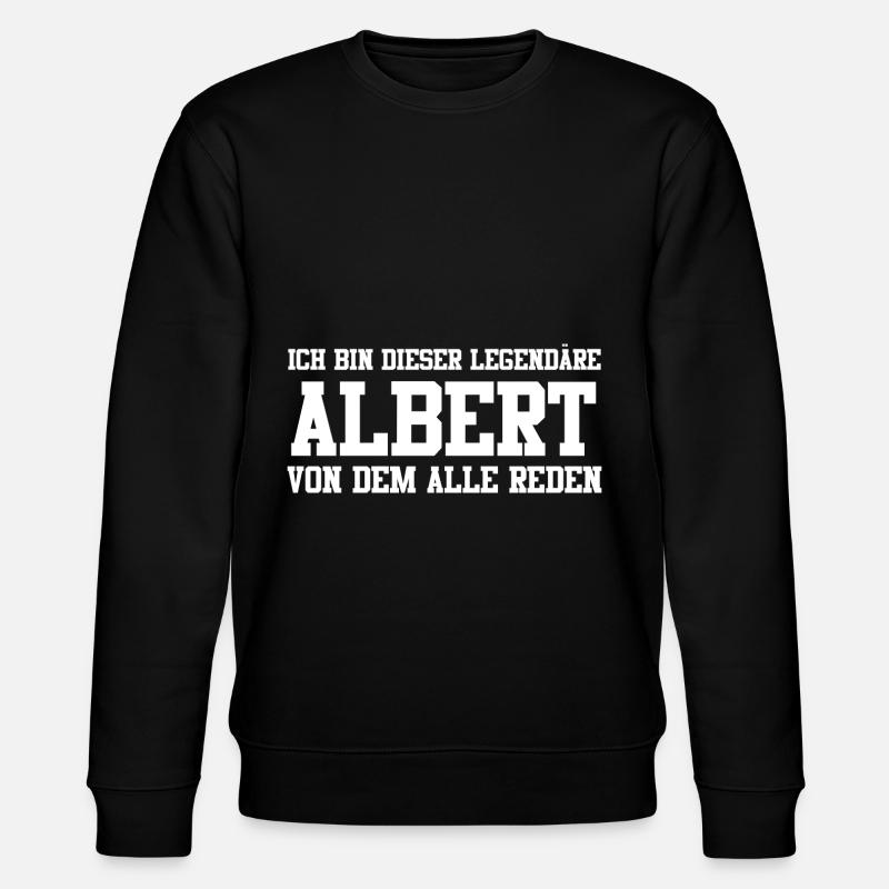 Albert Name Design - Stanley/Stella Unisex Bio-Sweatshirt CHANGER  - Schwarz
