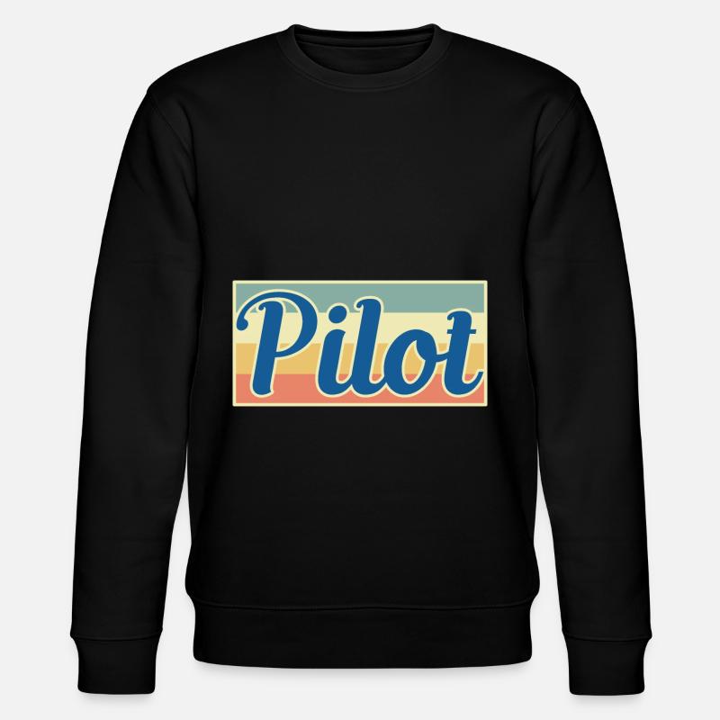 Pilote - Sweat bio CHANGER Stanley/Stella Unisexe - noir