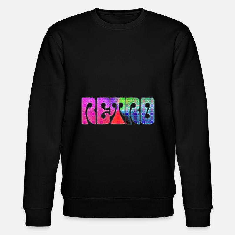 Retro J - Stanley/Stella Unisex Bio-Sweatshirt CHANGER  - Schwarz