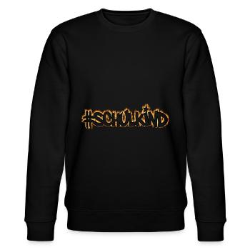 #schulkind brennt für die Schule - Stanley/Stella Unisex Bio-Sweatshirt CHANGER  - Schwarz - Vorne - Nik (191cm) & Marisol (170cm)