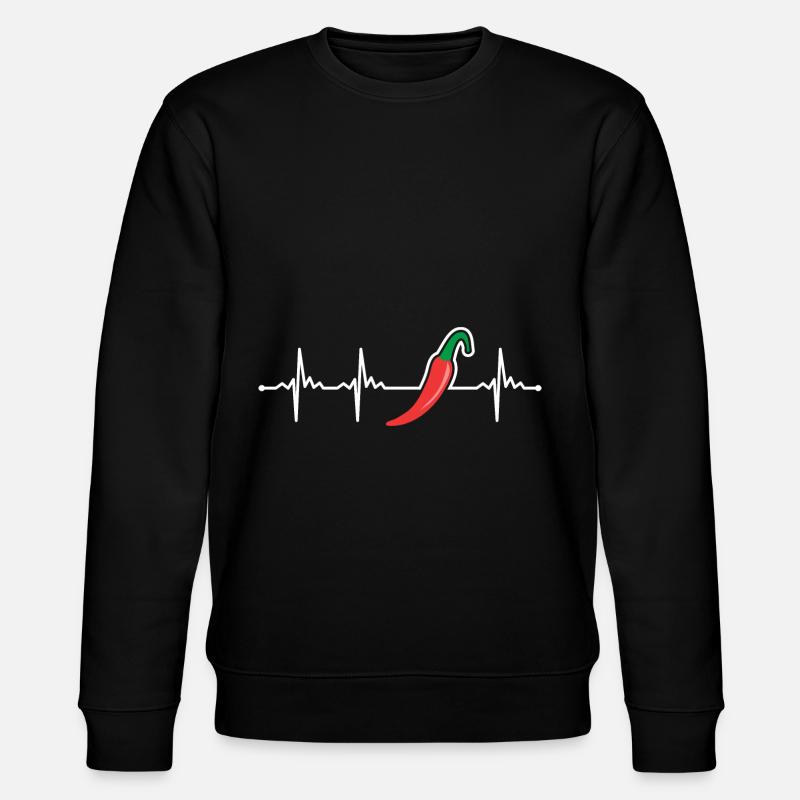 Chili Pfeffer - Stanley/Stella Unisex Bio-Sweatshirt CHANGER  - Schwarz