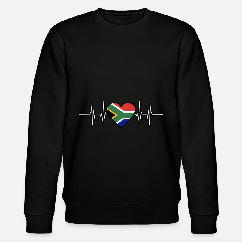 Südafrika - Stanley/Stella Unisex Bio-Sweatshirt CHANGER  - Schwarz