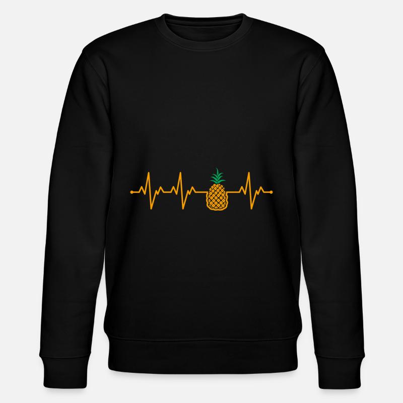 Ananas - Stanley/Stella Unisex Bio-Sweatshirt CHANGER  - Schwarz