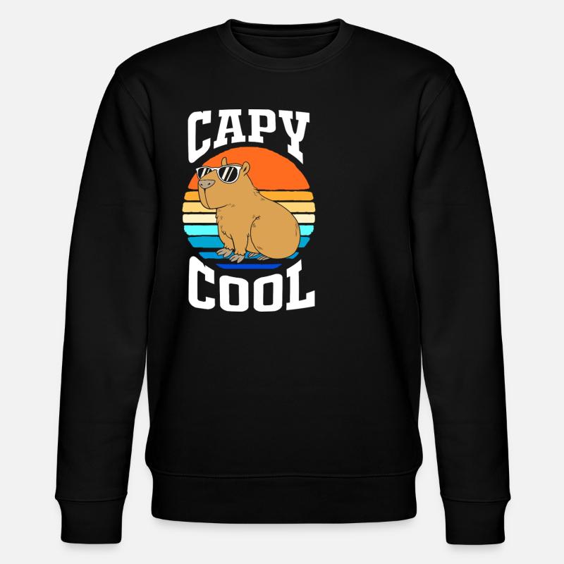 Capibara Capybara - Stanley/Stella CHANGER Unisex Organic Sweatshirt - black