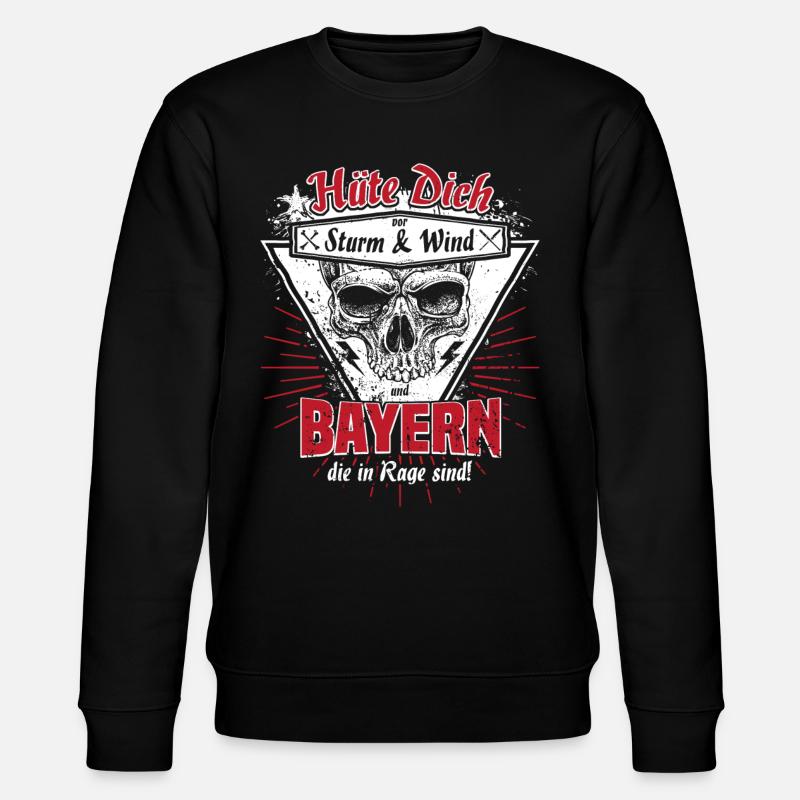 Bayern Nürnberg München Augsburg Geschenk - Stanley/Stella Unisex Bio-Sweatshirt CHANGER  - Schwarz