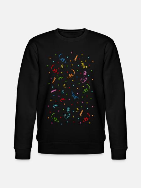Confetti Streamers - Stanley/Stella CHANGER Unisex Organic Sweatshirt - black
