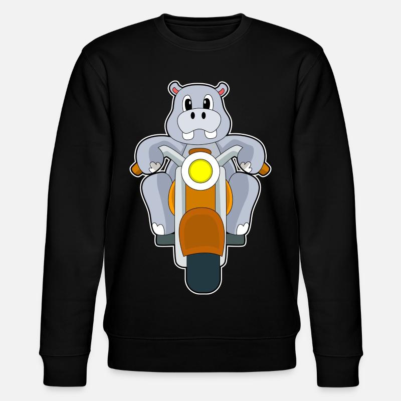Moto Hippopotame - Sweat bio CHANGER Stanley/Stella Unisexe - noir