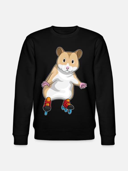 Hamster Inline skating Inline skates - Stanley/Stella CHANGER Unisex Organic Sweatshirt - black