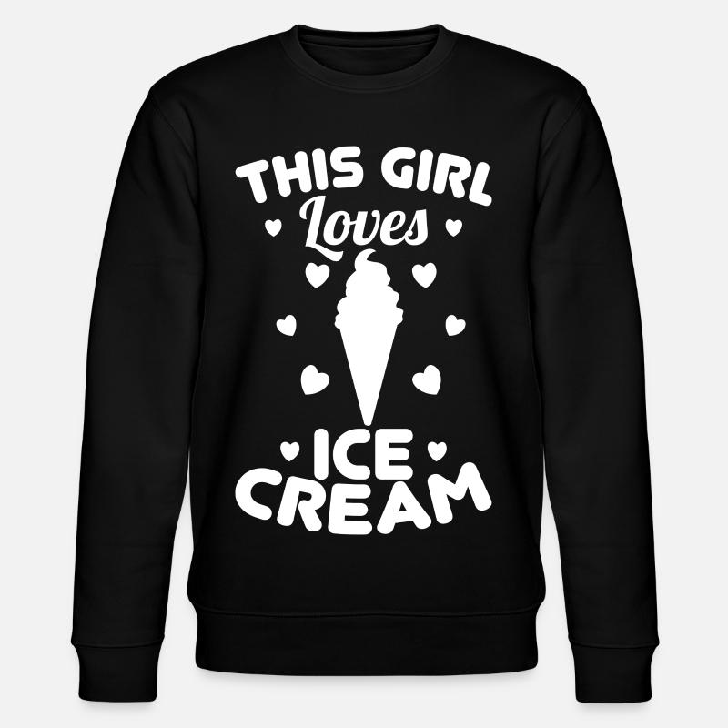 Fille de crème glacée - Sweat bio CHANGER Stanley/Stella Unisexe - noir