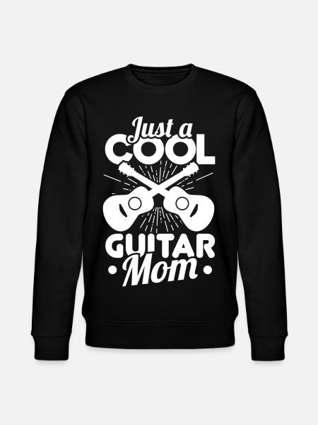 Just a cool guitar mom - Stanley/Stella CHANGER Unisex Organic Sweatshirt - black