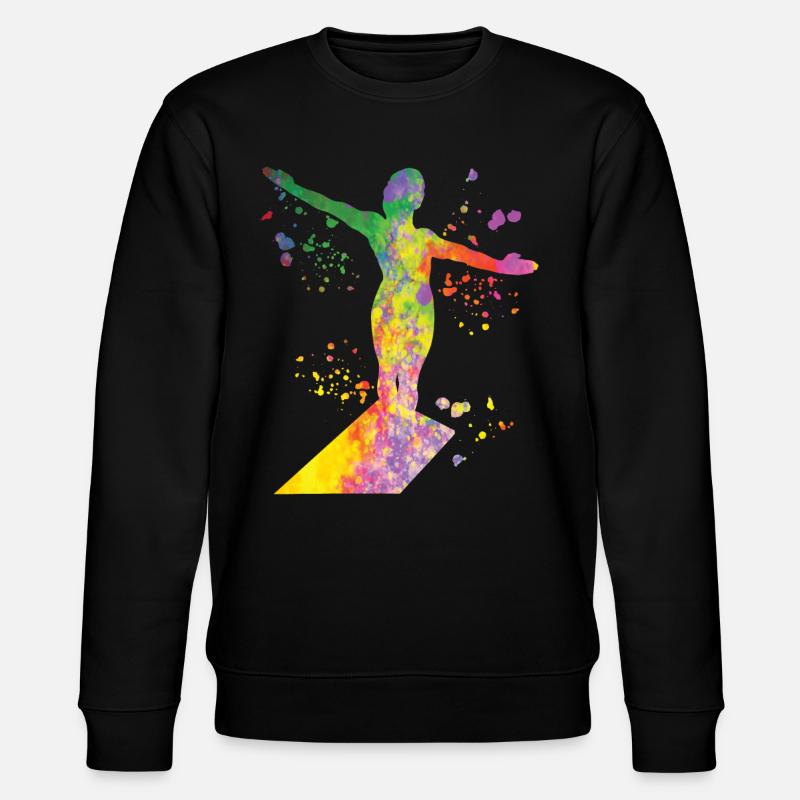 Turmspringen Kunstspringen Synchronspringen - Stanley/Stella Unisex Bio-Sweatshirt CHANGER  - Schwarz
