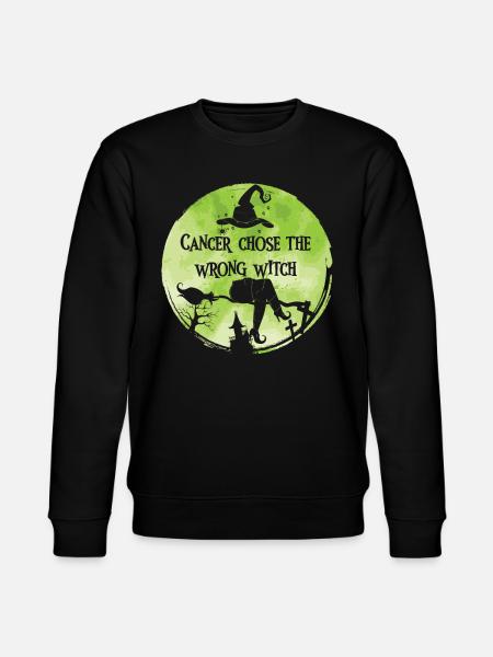 Krebshexe Linde Lymphom-bewusstsein - Stanley/Stella Unisex Bio-Sweatshirt CHANGER - Schwarz
