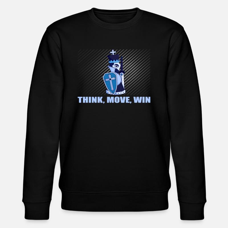 Schach Think Move Win - Stanley/Stella Unisex Bio-Sweatshirt CHANGER  - Schwarz