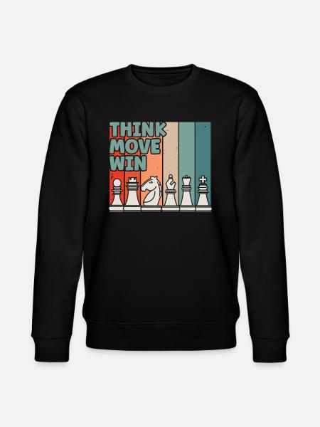 Schach Think Move Win - Stanley/Stella Unisex Bio-Sweatshirt CHANGER - Schwarz