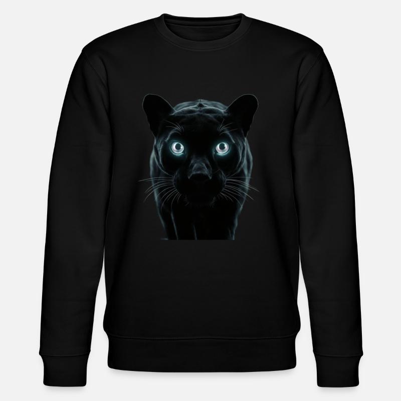 Glowing Eyes - Stanley/Stella CHANGER Unisex Organic Sweatshirt - black