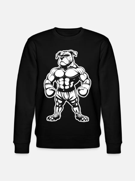 Boxer Dog Drawing - Stanley/Stella CHANGER Unisex Organic Sweatshirt - black