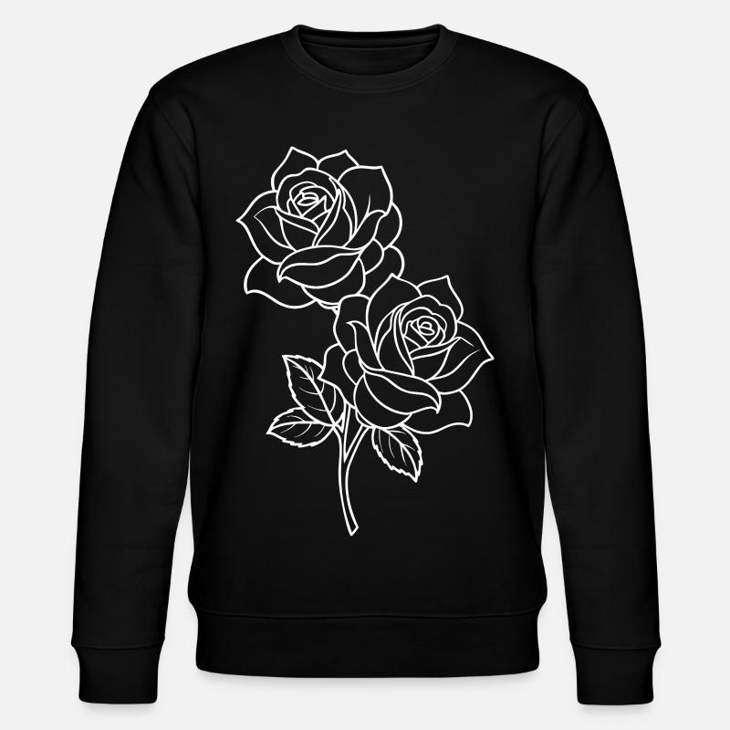 Roses - Fleurs - Fleurs - Dicton - Sweat bio CHANGER Stanley/Stella Unisexe - noir