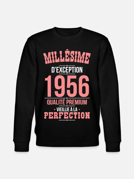 1956 – Millésime d’exception – Qualité premium - Sweat bio CHANGER Stanley/Stella Unisexe - noir